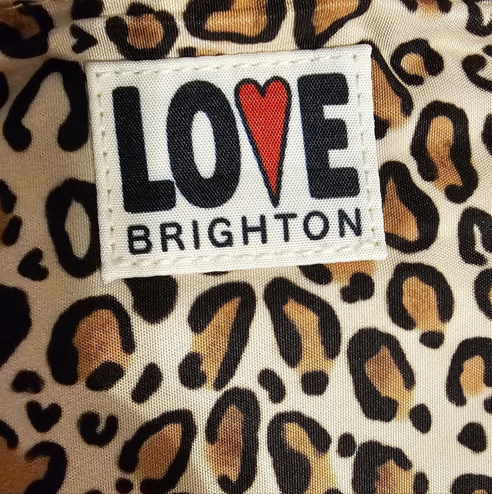 Brighton Wild Cat Leopard Print Crossbody Sling Belt Bag NWOT - Picture 4 of 16